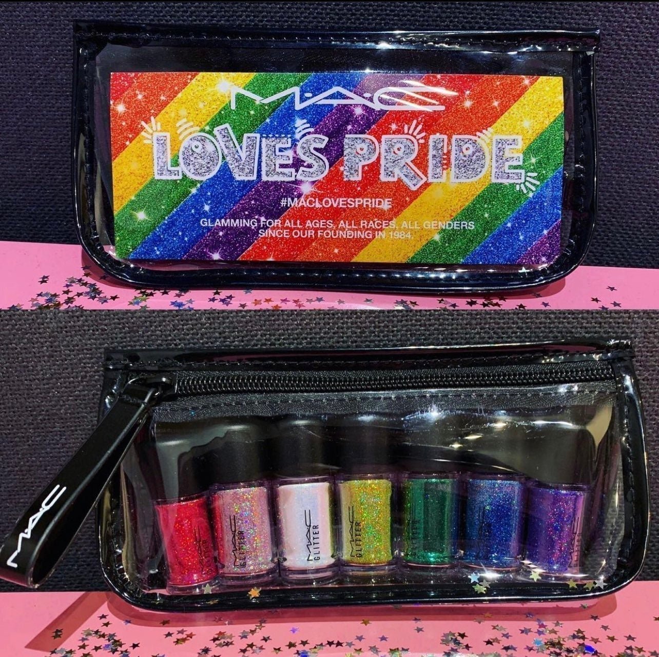 Mac Loves Pride glitter set