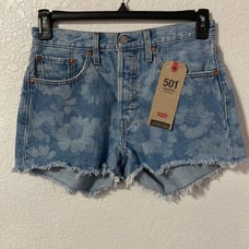 Levis 501 Cotton High-Rise Denim Shorts