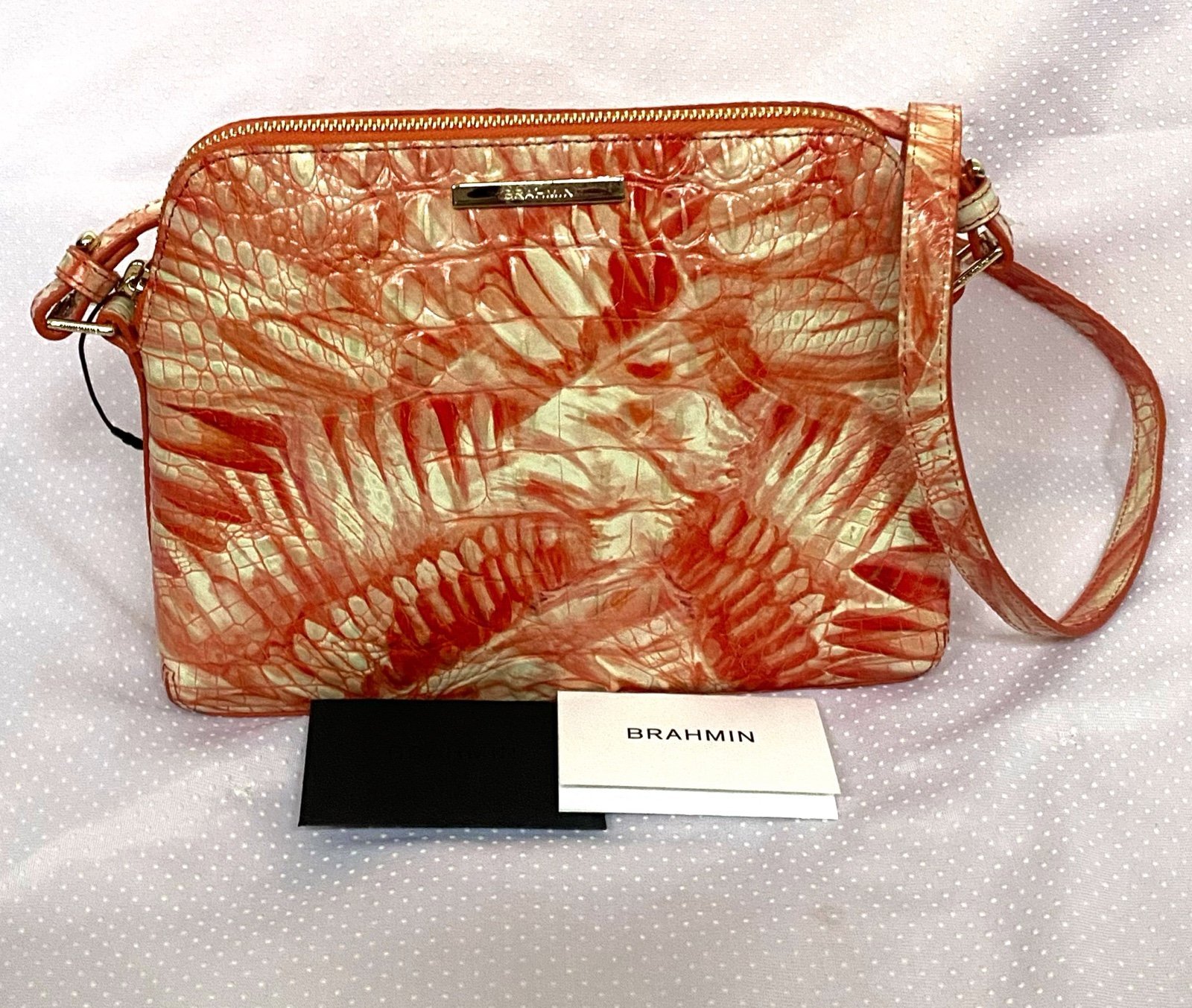Brahmin mini Sydney crossbody(pink flamingo melbourne)