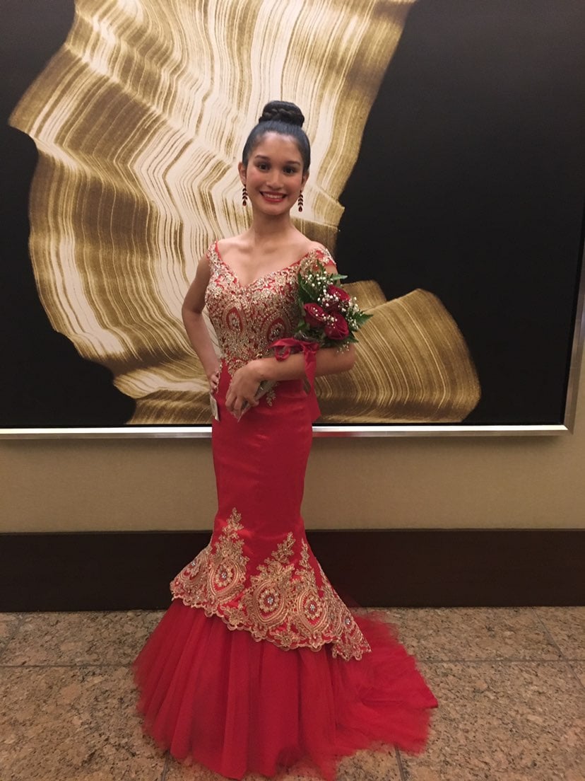 Red Evening Gown