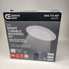Commercial Electric 50292 6 in. Smart Hubspace Ultra Slim RGB+W LED Recessed Kit