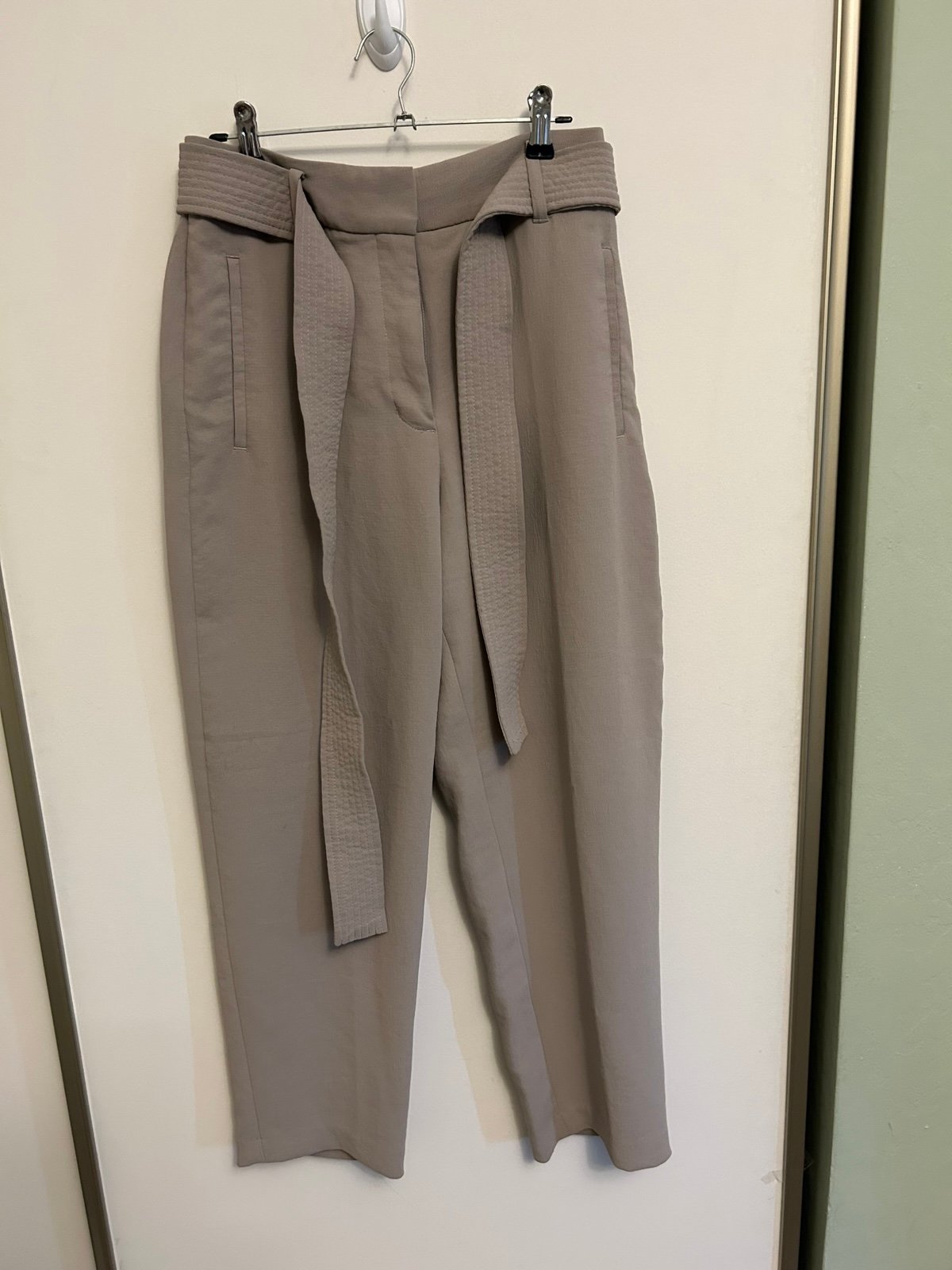 Aritzia Wilfred Grey Belt Dress Pant