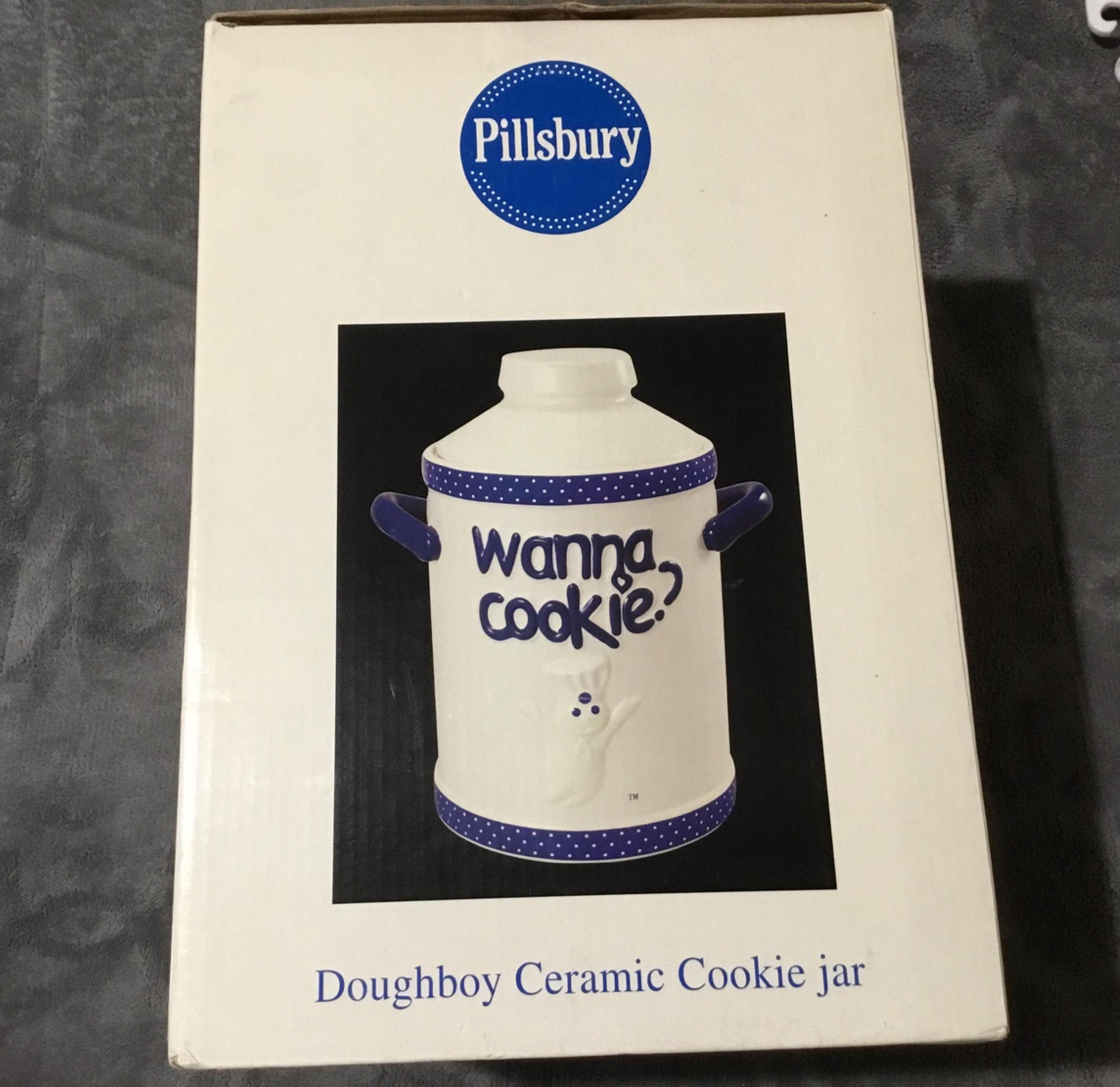Vintage Doughboy “Wanna Cookie” Cookie Jar - Pillsbury