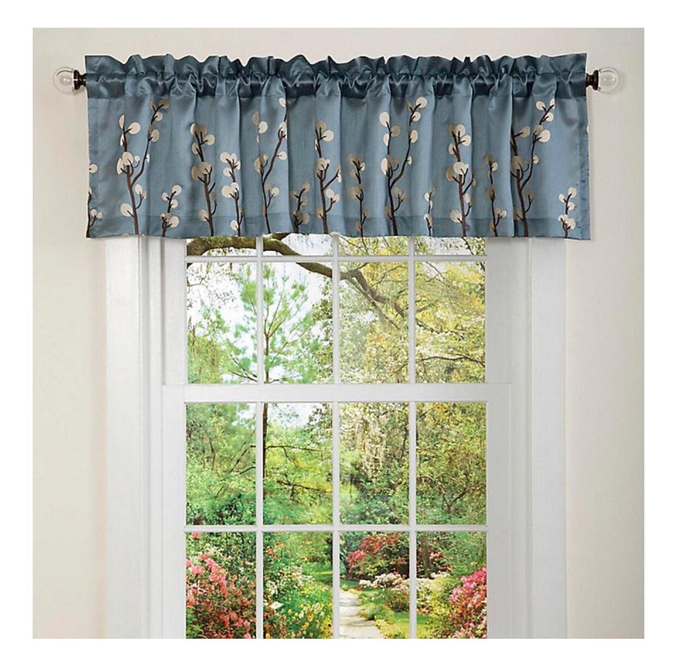 Lush Décor Cocoa Ruffled Window Valance