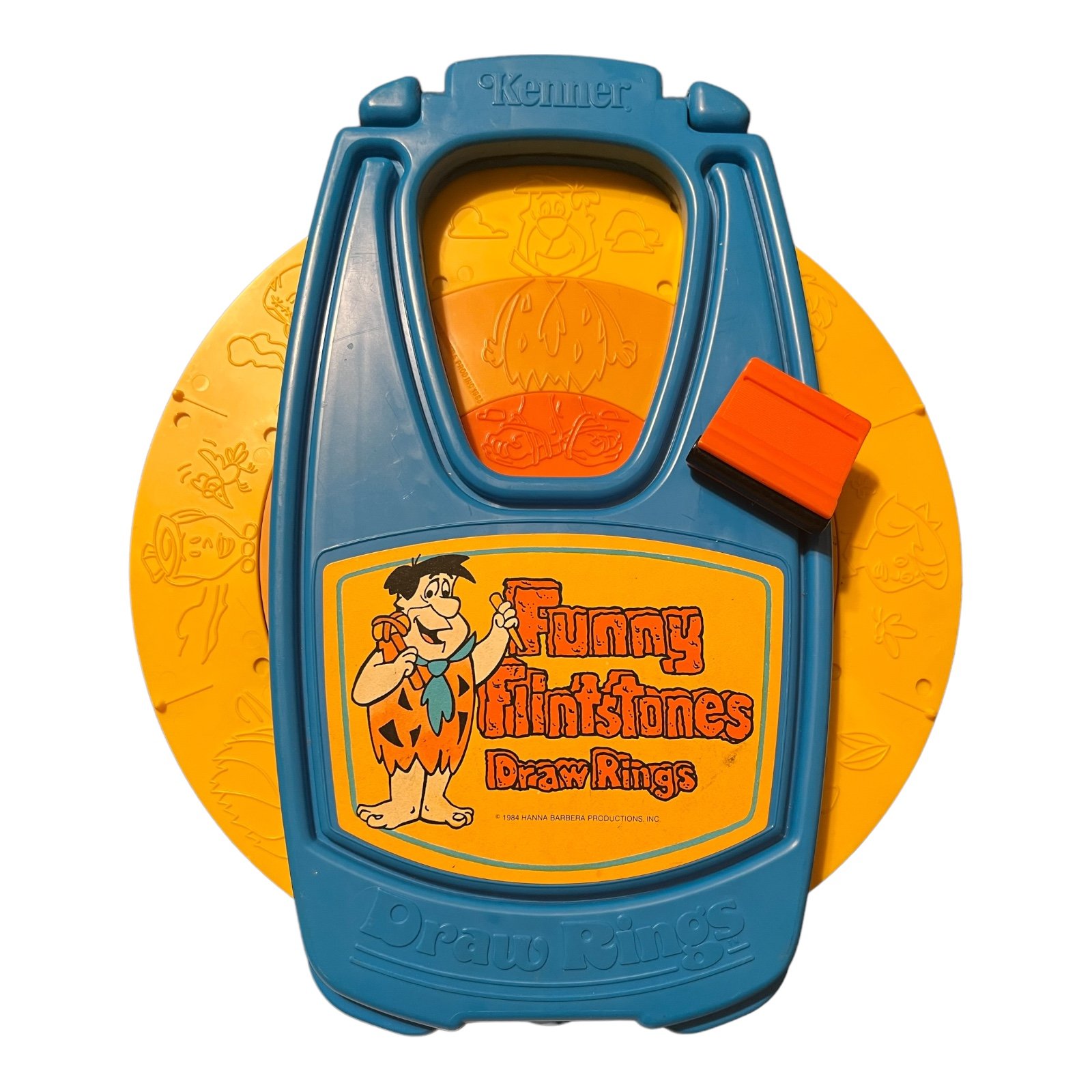 Vintage 1983 Kenner Funny Flintstones Drawing Rings Toy