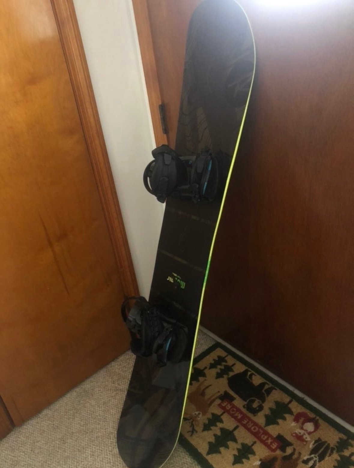 Snowboard and Bindings