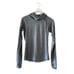 Nike Running Women's Shirt Hooded Long Sleeve Zip Pocket Gray Stretch Top SZXS