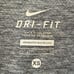 Nike Running Women's Shirt Hooded Long Sleeve Zip Pocket Gray Stretch Top SZXS