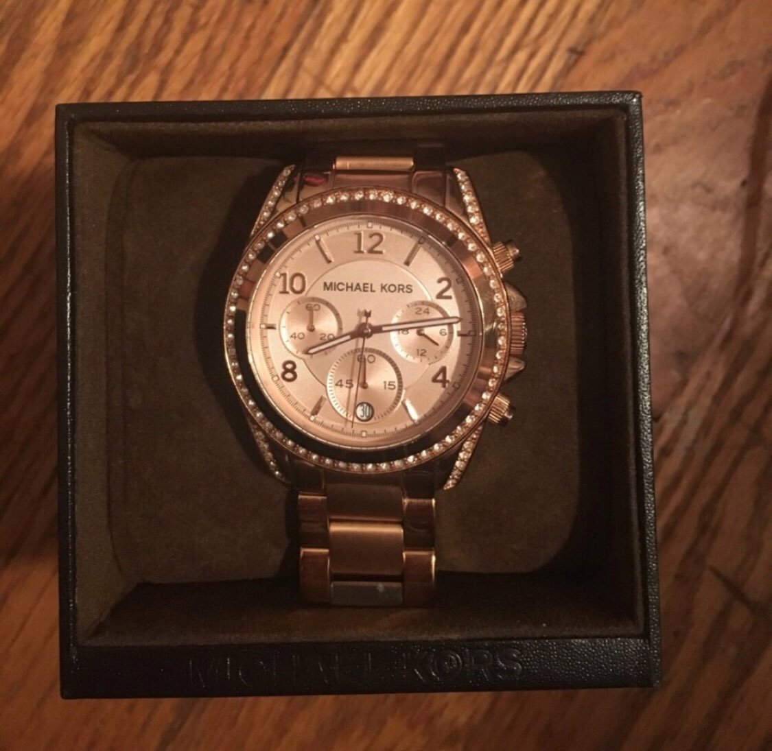 michael kors rose gold watch