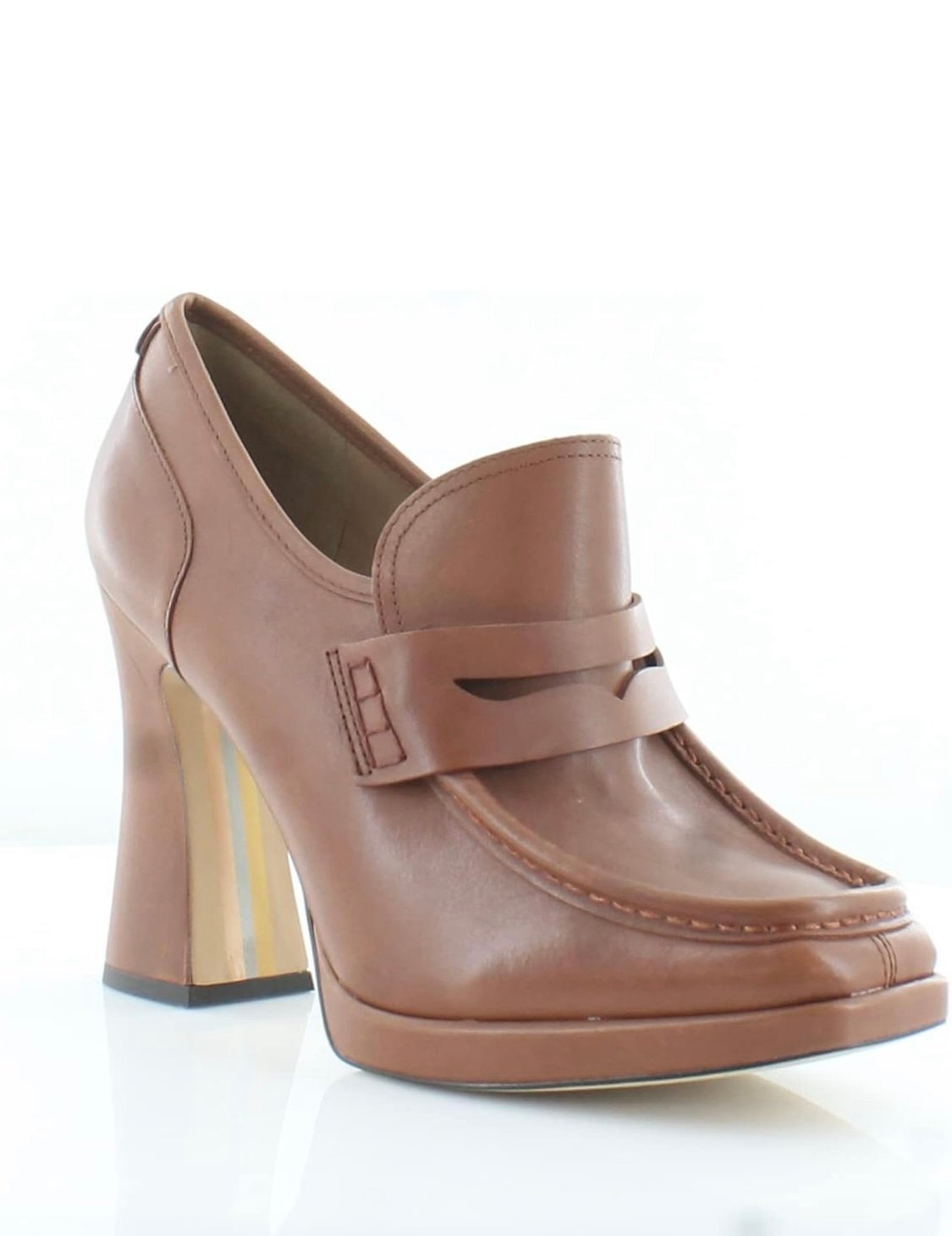 Loafer Heels Cappuccino Color, Size 8.5. Brand New!