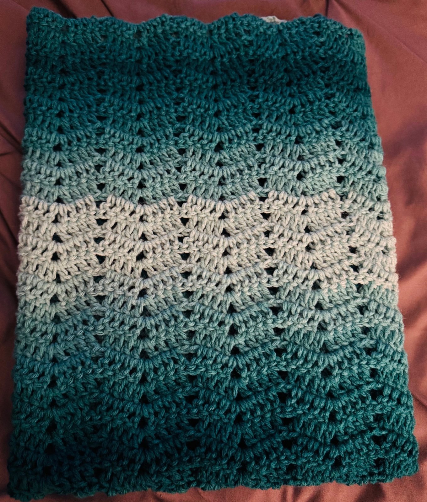 Hand made crocheted baby blankets
