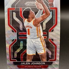 Atlanta Hawks Jalen Johnson Rookie 2021-22 Prizm Silver Wave #305 RC NBA