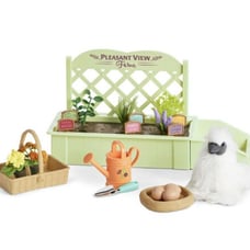American Girl Doll Blaire's Garden Set Chicken Plants Eggs NEW
