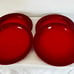 Free Shipping Le Creuset Vancouver Dinner Plates in Cerise Red Lot of 4