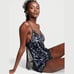 Victoria's Secret Purple Black Velvet Lace-Back Cami Set / Large NWT