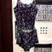 Victoria's Secret Purple Black Velvet Lace-Back Cami Set / Large NWT