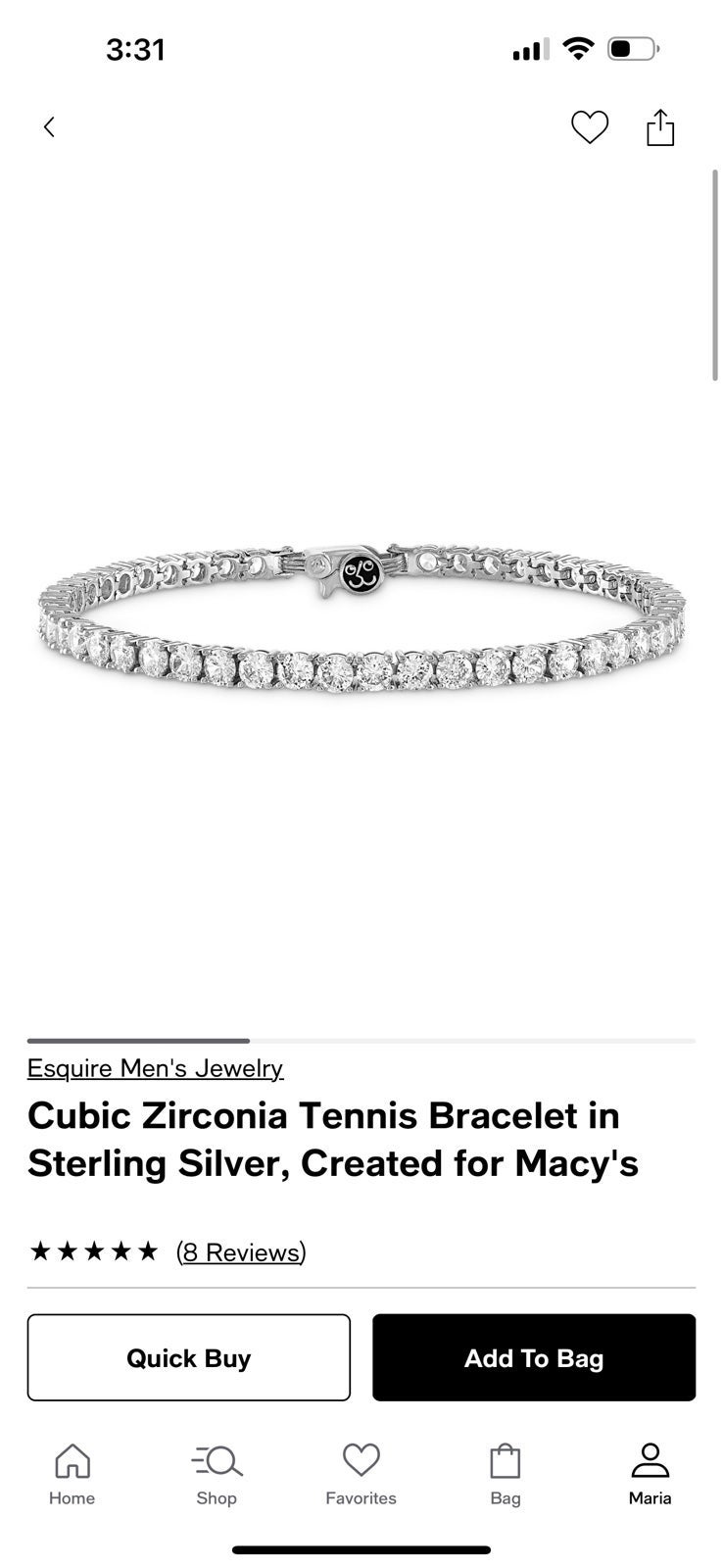 Cubic Zirconia outlet Tennis Bracelet