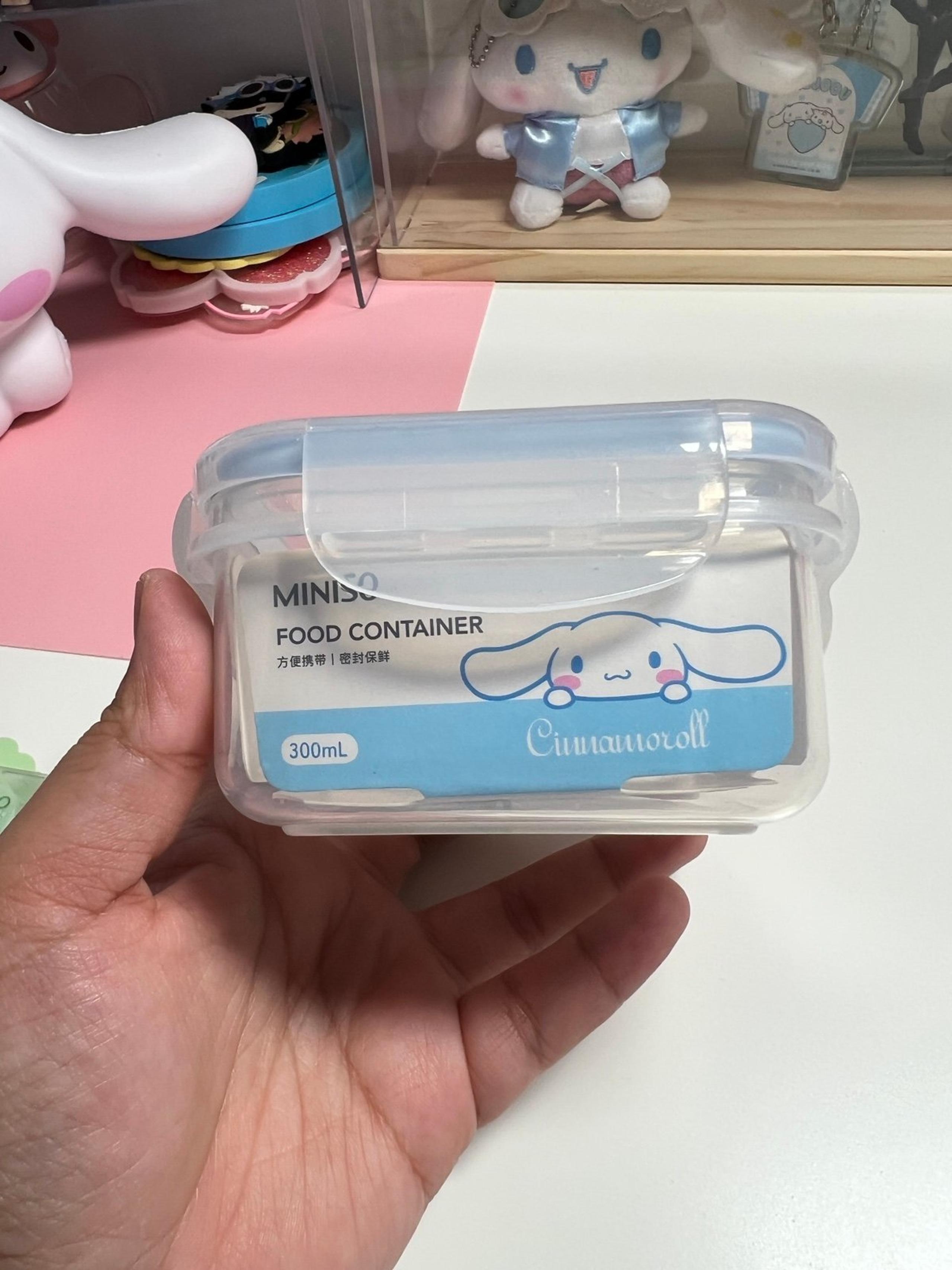 Miniso Sanrio Cinnamoroll Square Food Storage Container 300mL
