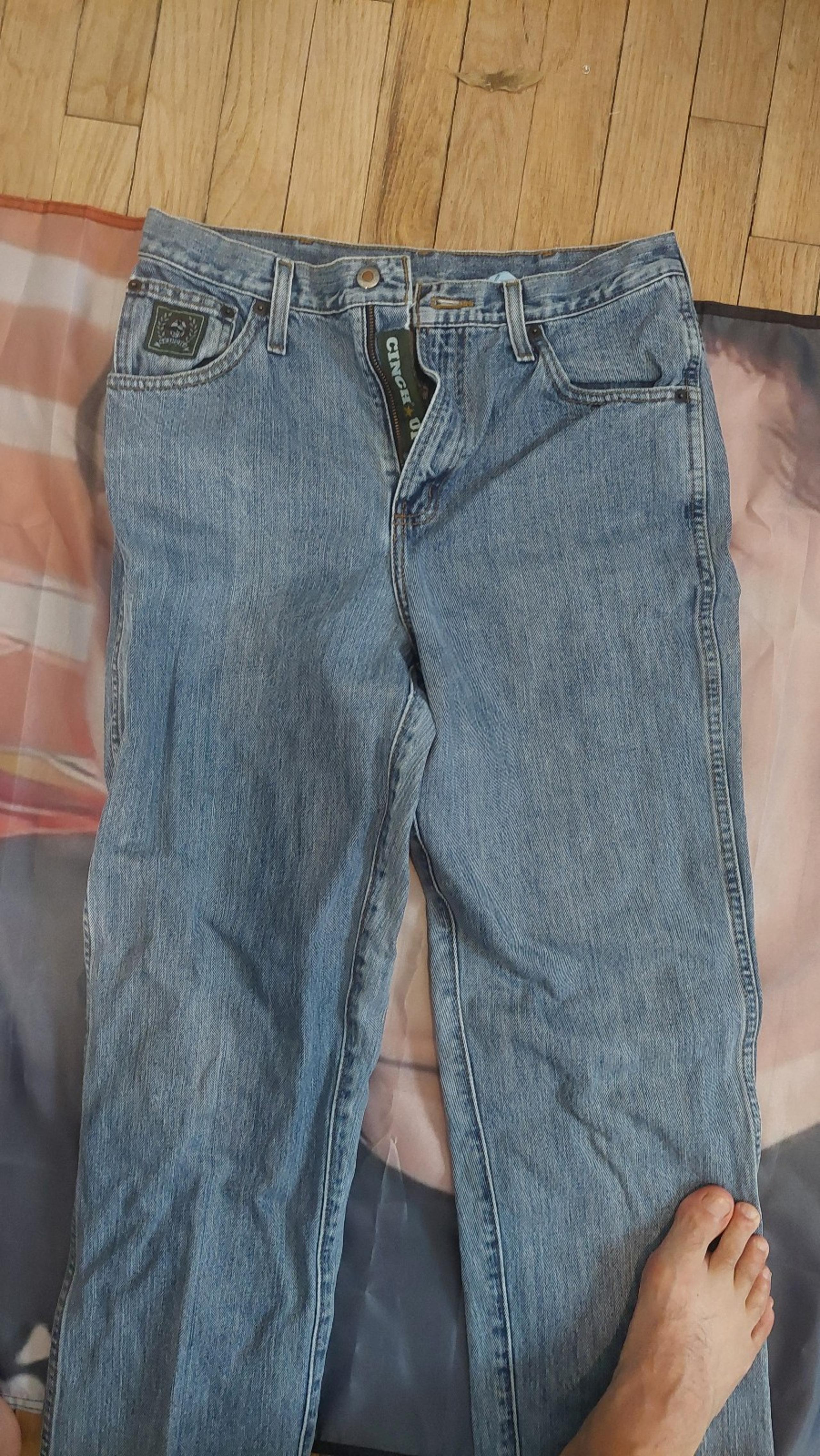 31x38 Cinch Green Label Men's Light Wash Jeans