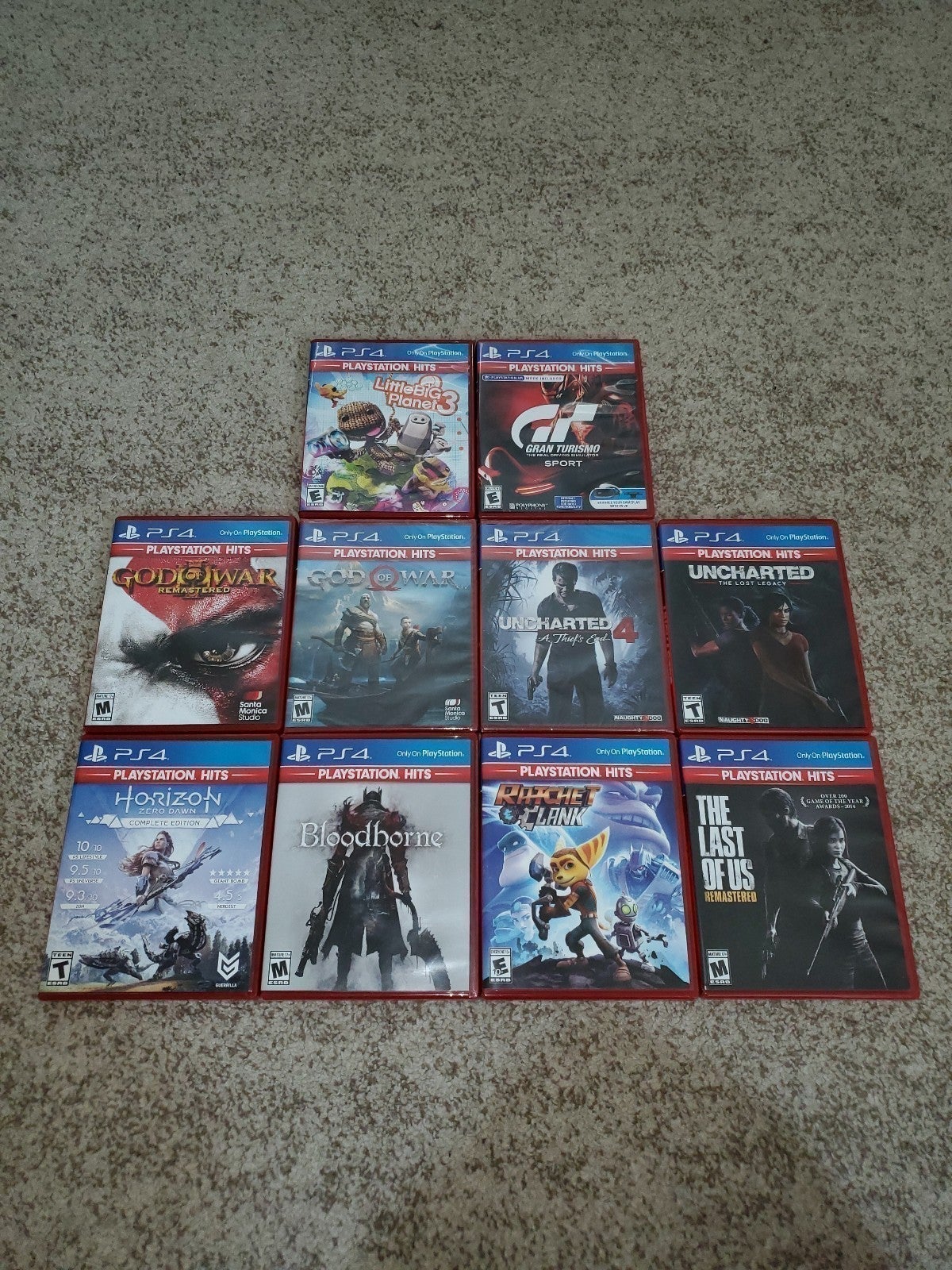 Ps4 Game Lot - 10 Game Exclusives