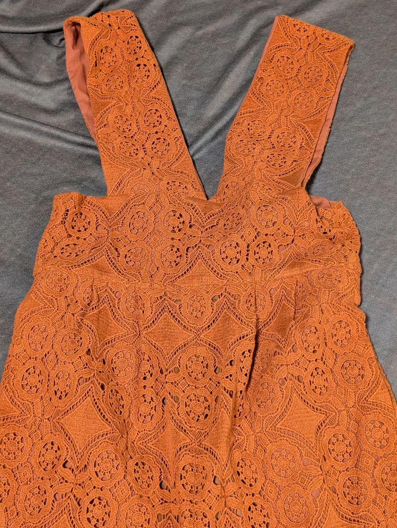 CLANE CHEMICAL LACE SALOPETTE PANTS