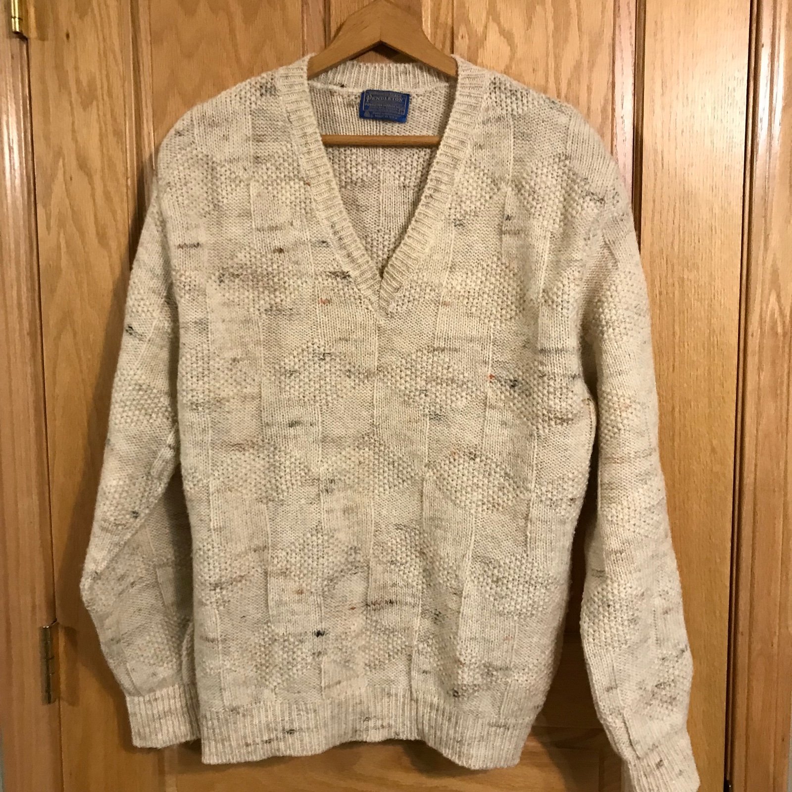 Vintage Pendleton v neck wool Sweater