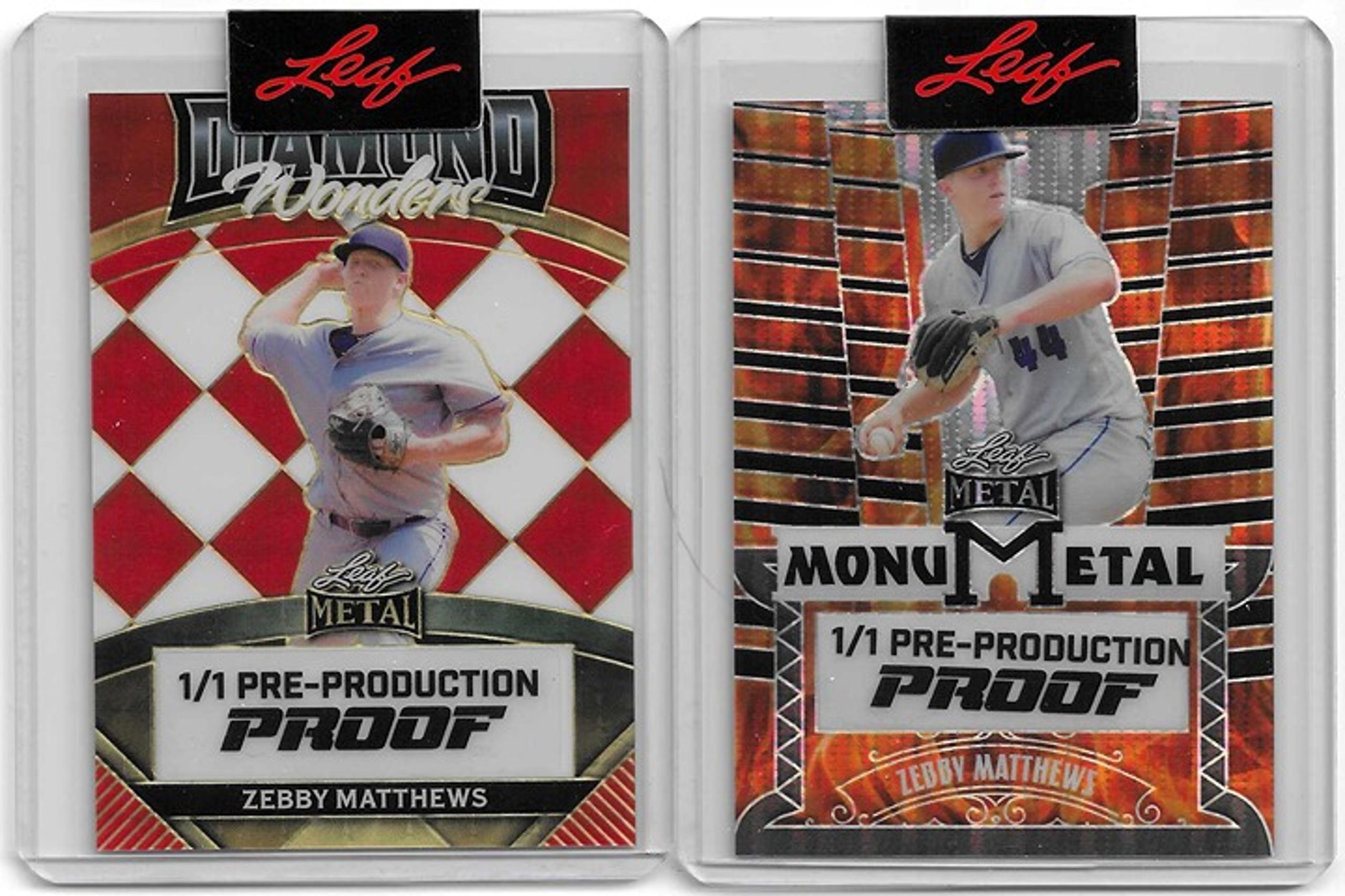 Zebby Matthews 2024 Leaf Metal SUPER GOLD Twins #1/1 PRE PRODUCTION PROOF lot