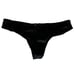 NWT VICTORIA'S SECRET Very Sexy Thong Pantie/Underwear Sz M Black Velvet