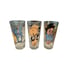 Pepsi Road Runner & Petunia Pig Porky Pig Tumblers 1973 Set of 3 Glasses