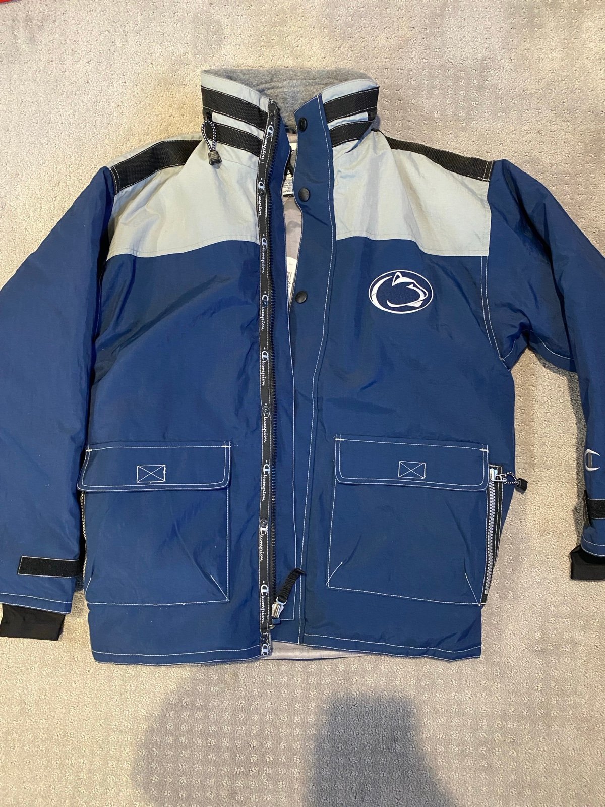 Vintage Champion Penn State Heavyweight Winter Jacket size L