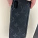 Auth LOUIS VUITTON iPhone 8 Folio M62193 Eclipse BC4157 Accessory Case