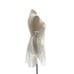 Vintage 70s 80s California Dynasty White Lace and Satin Rose Lingerie Slip Dress