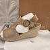 Via Spiga Nolan Espadrille Suede/Leather Wedge Sandals. Size 9. NIB.