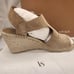 Via Spiga Nolan Espadrille Suede/Leather Wedge Sandals. Size 9. NIB.