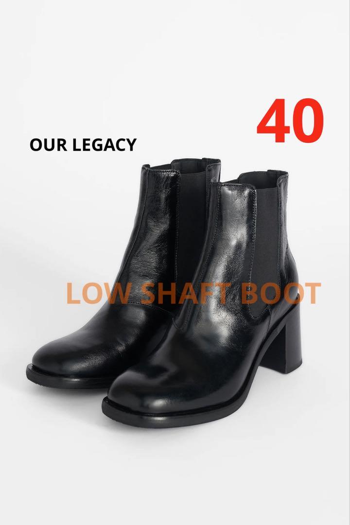 OUR LEGACY LOW SHAFT BOOT Black 40