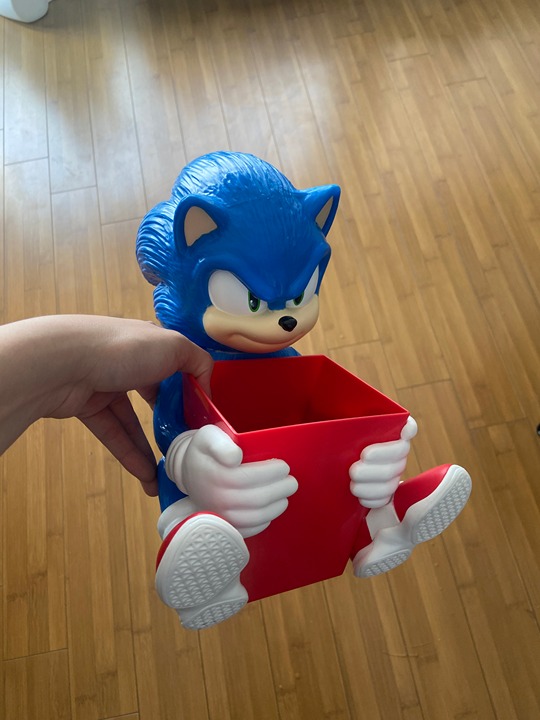 Sonic The Hedgehog 3 Cinemark Exclusive Popcorn Bucket