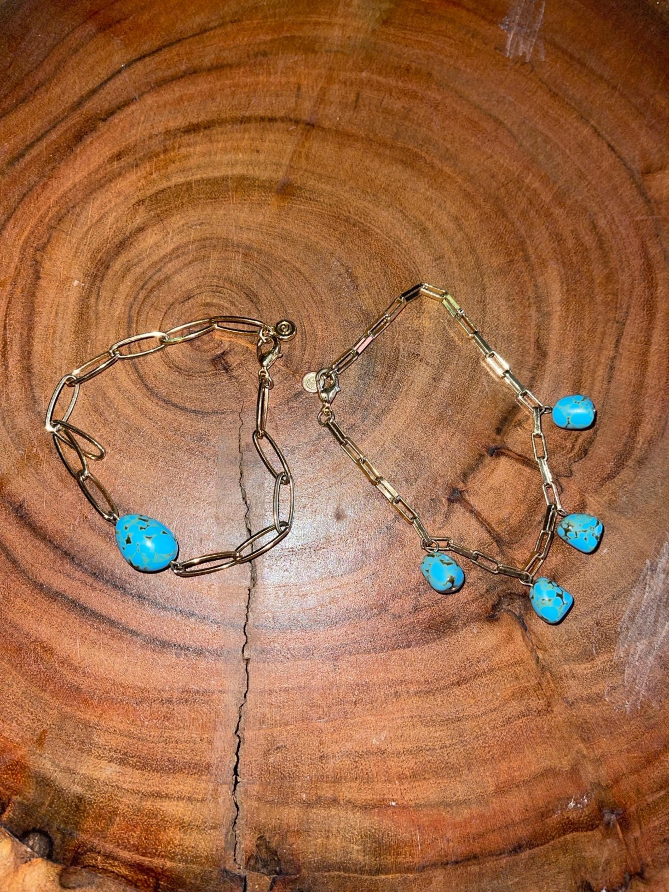 Baublebar Turquoise Chain Bracelets Set of 2
