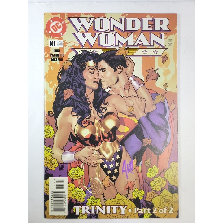 1999 Wonder Woman: Trinity 141 Signed By Adam Hughes 2 / 2 Luke Paquette McLeod