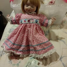 porcelain doll eyes that stay closed