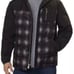 Pendleton Mens 650 Fill Down Black Ombre Plaid Hooded Jacket Parka Coat xl