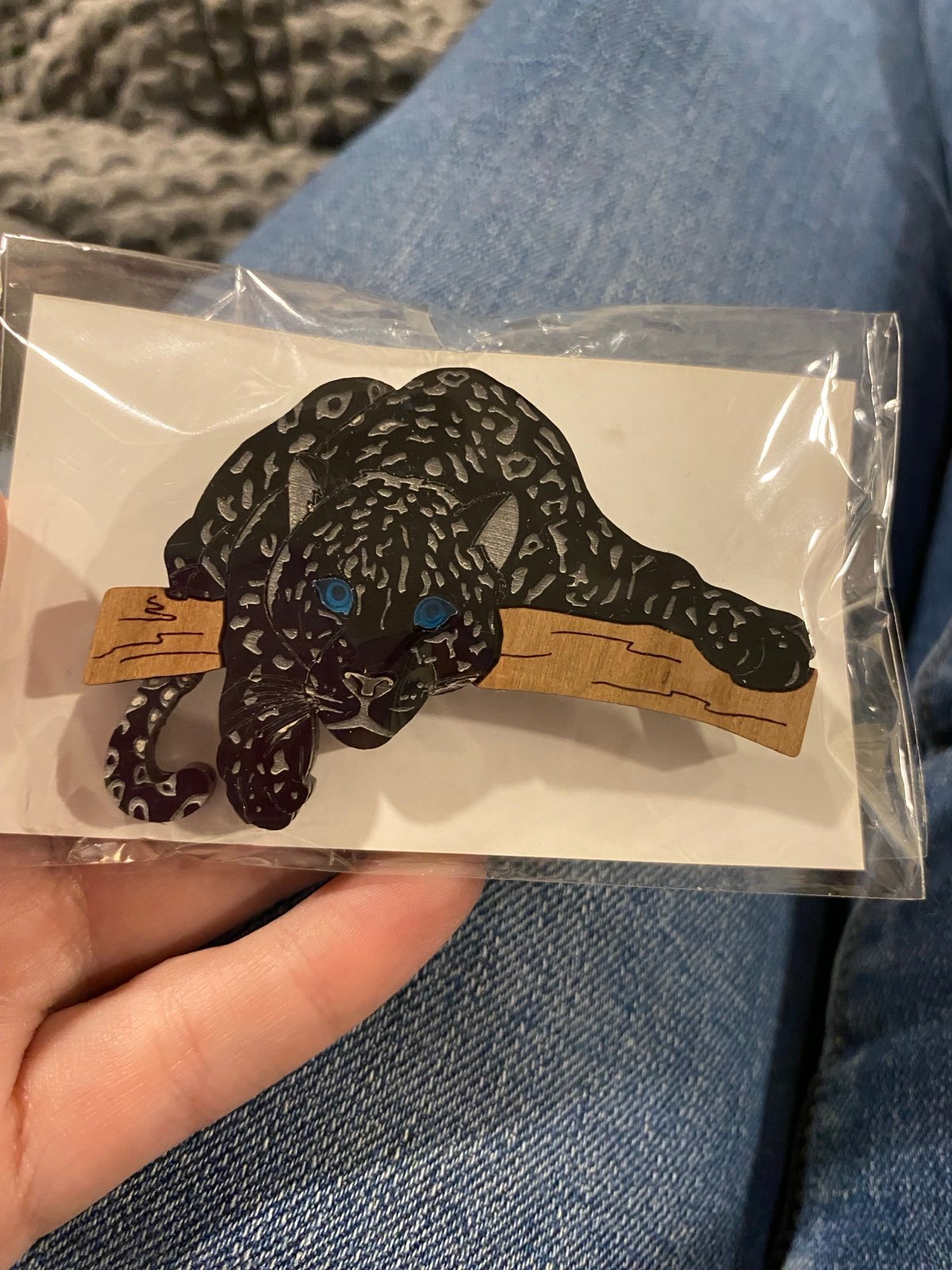 Black Leopard Brooch by the TOTS