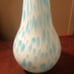 Beautiful Hand Blown Blue & White Vase