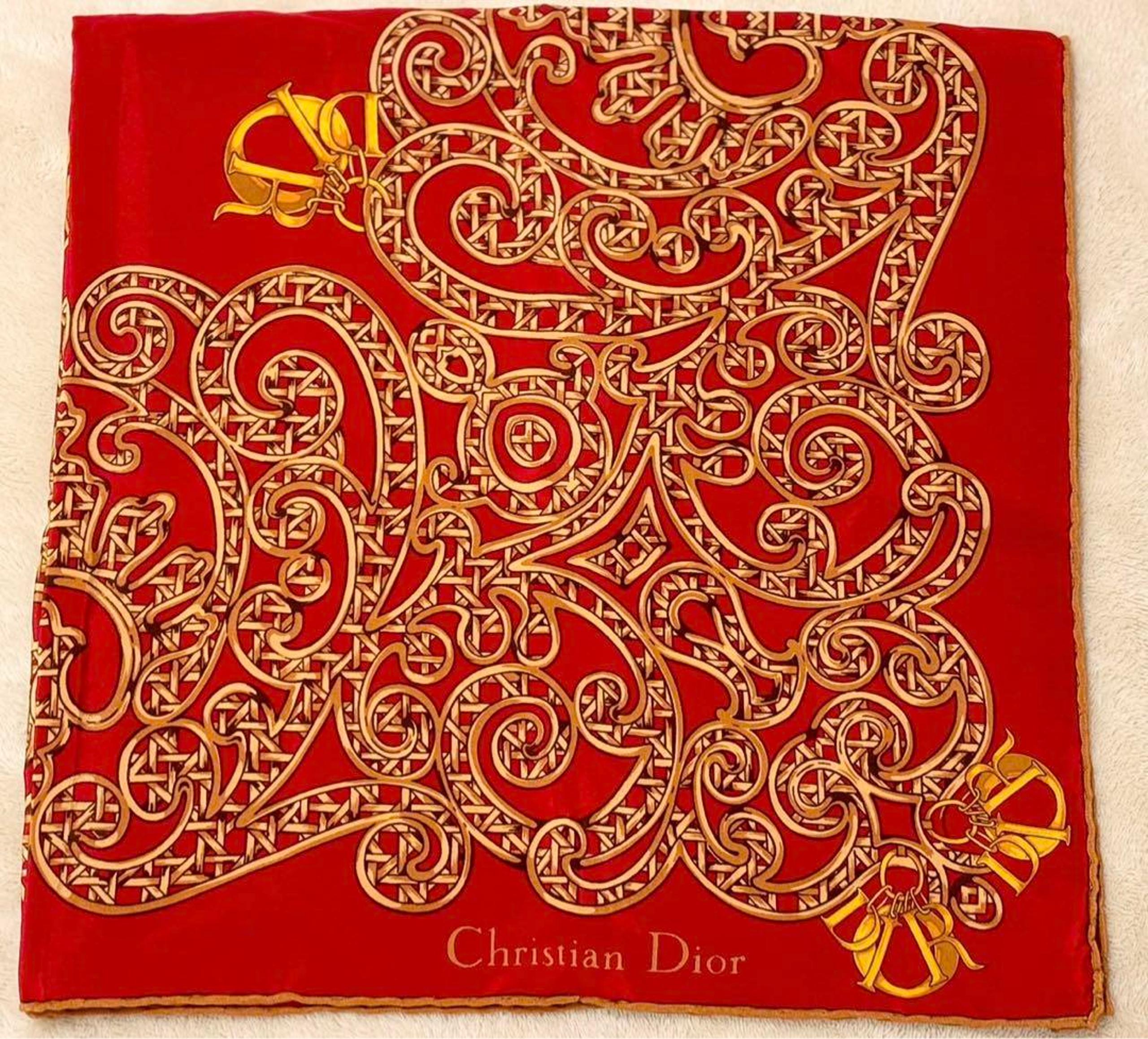Christian Dior Scarf, 100% Silk