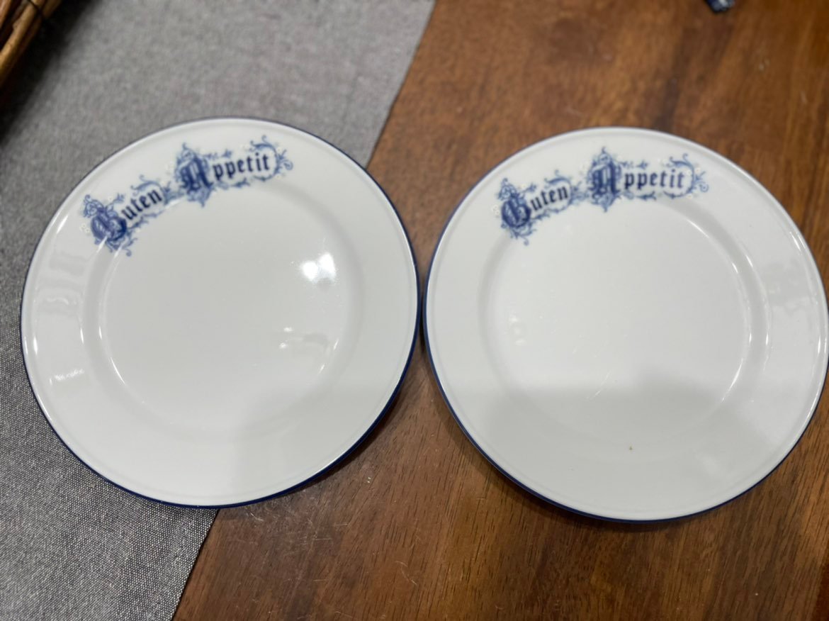 German apperrtizer/ dessert plates