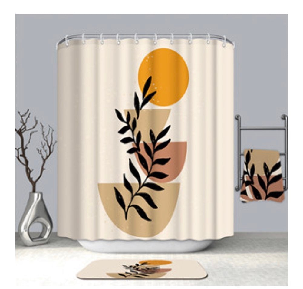 Mid Century Modern Sun Shower Curtain(new)