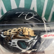 NFL JACKSONVILLE JAGUARS TREVOR LAWRENCE SIGNED MINI HELMET