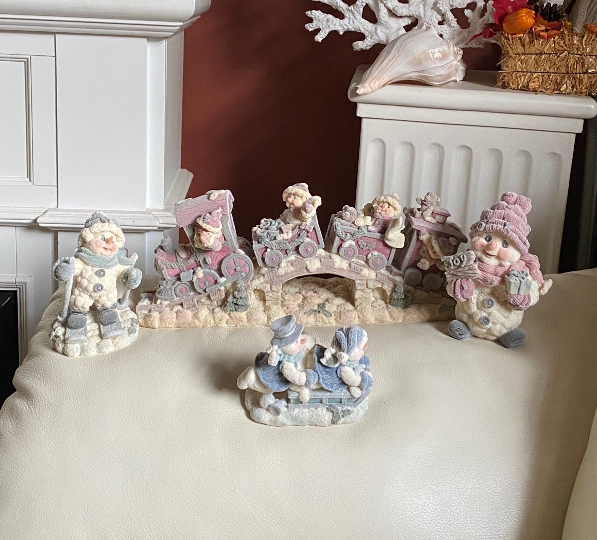 Vintage snow buddies Christmas figurines decor