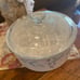 Pfaltzgraff April 2.5 QT Round Covered Casserole Glass Pyrex Lid MINT Vintage
