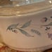 Pfaltzgraff April 2.5 QT Round Covered Casserole Glass Pyrex Lid MINT Vintage