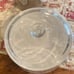 Pfaltzgraff April 2.5 QT Round Covered Casserole Glass Pyrex Lid MINT Vintage